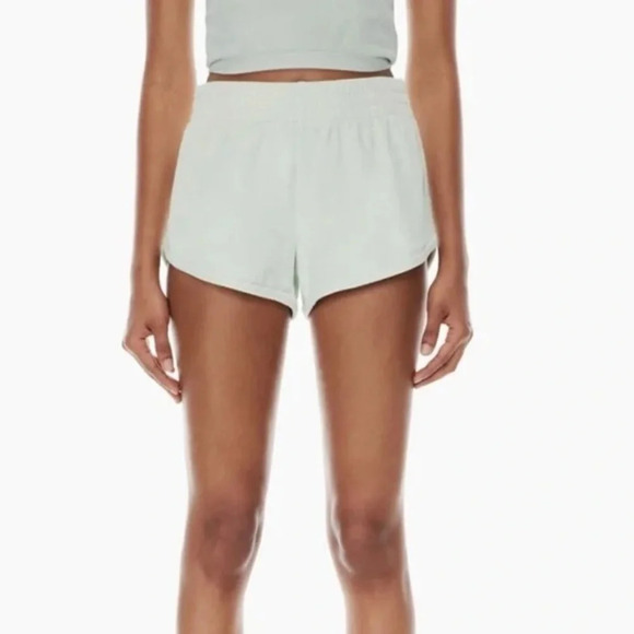 Aritzia TNA Houston Short Towel Terry Cloth Size Small 
Light Mint Green Beach - Picture 1 of 10